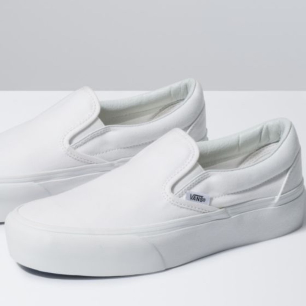Vans Slip On Platform (true white)
